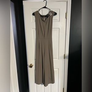 Du Jour Regular Cropped Wide Leg Knit Jumpsuit with Tie Waist